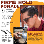 Buy now Suavecito Pomade Firme (Strong) Hold 4 oz, 3 Pack - Strong Hold Hair Pomade For Men - Medium Shine Water Based Wax Like Flake Free Hair Gel - Easy To Wash Out - All Day Hold For All Hair Styles at indiglob india