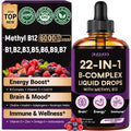 Vitamin B Complex Liquid Drops, 22-in-1 Active B Formula