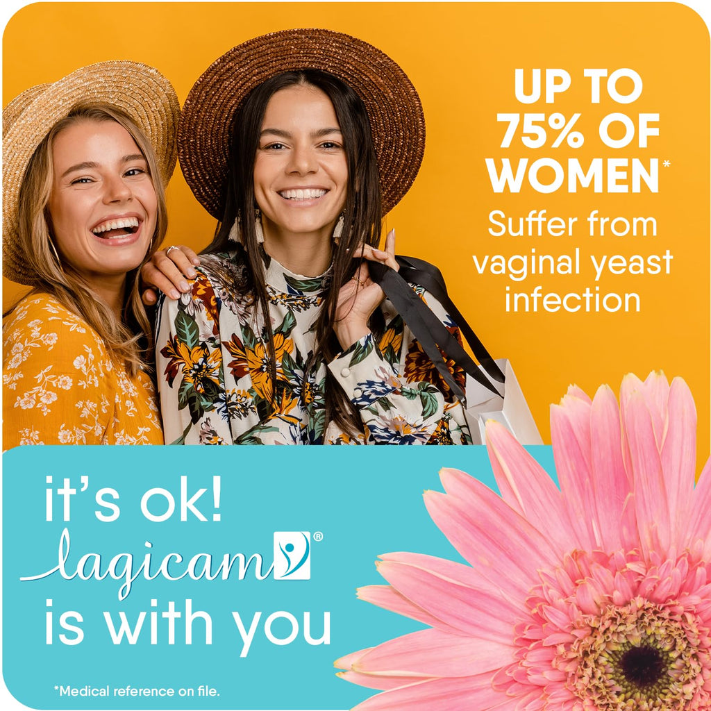 Lagicam V 3 Day Yeast Infection Treatment for Woman, 3 Applicators & Cream