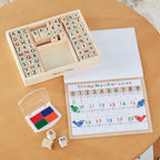 Buy now Melissa & Doug Deluxe Letters and Numbers Wooden Stamp Set ABCs 123s With Activity Book, 4-Color Stamp Pad - FSC Certified at indiglob india
