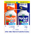 Buy now VICKS Kids DayQuil & NyQuil Cold & Cough Relief Liquid Co-Pack, Free of Artificial Dyes & Sugar, Multi-Symptom Relief of Cough, Sneezing, Runny Nose, Mucus, and Chest Congestion, for Ages 6+, 2x6oz at indiglob india
