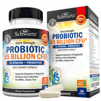 Probiotic 40 Billion CFU with Organic Prebiotics for Gut Health, 60 Count | Probiotics for Men and Women, Immune & Digestive Health Support with Lactobacillus from BioSchwartz, Non-GMO, Shelf Stable
