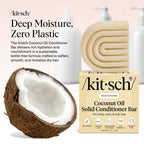 Buy now Kitsch Coconut Oil Conditioner Bar - Hair Conditioner For Women and Men - Deep Moisturizing, Nourishes, Hydrate & Soften Damaged Dry Hair - Silicone, Paraben & Sulfate Free - 2.7 oz at indiglob india