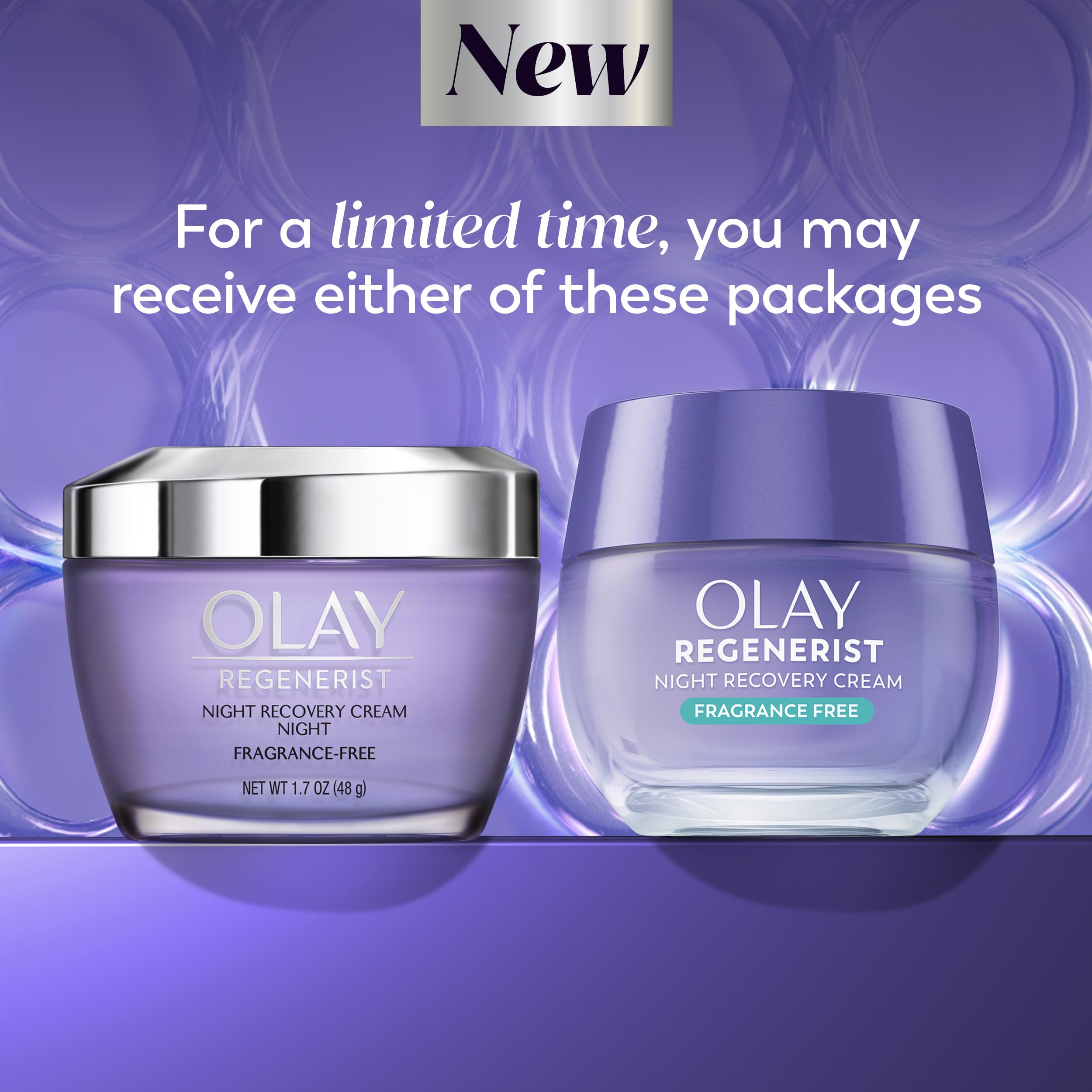 Olay Night Cream for Face, Anti-Aging Face Moisturizer for Women - Fragrance-Free Skin Care, Anti-Wrinkle, Exfoliate, Smooths Texture - Triple Collagen Cream, Niacinamide, Pro-Vitamin B5, 1.7Oz