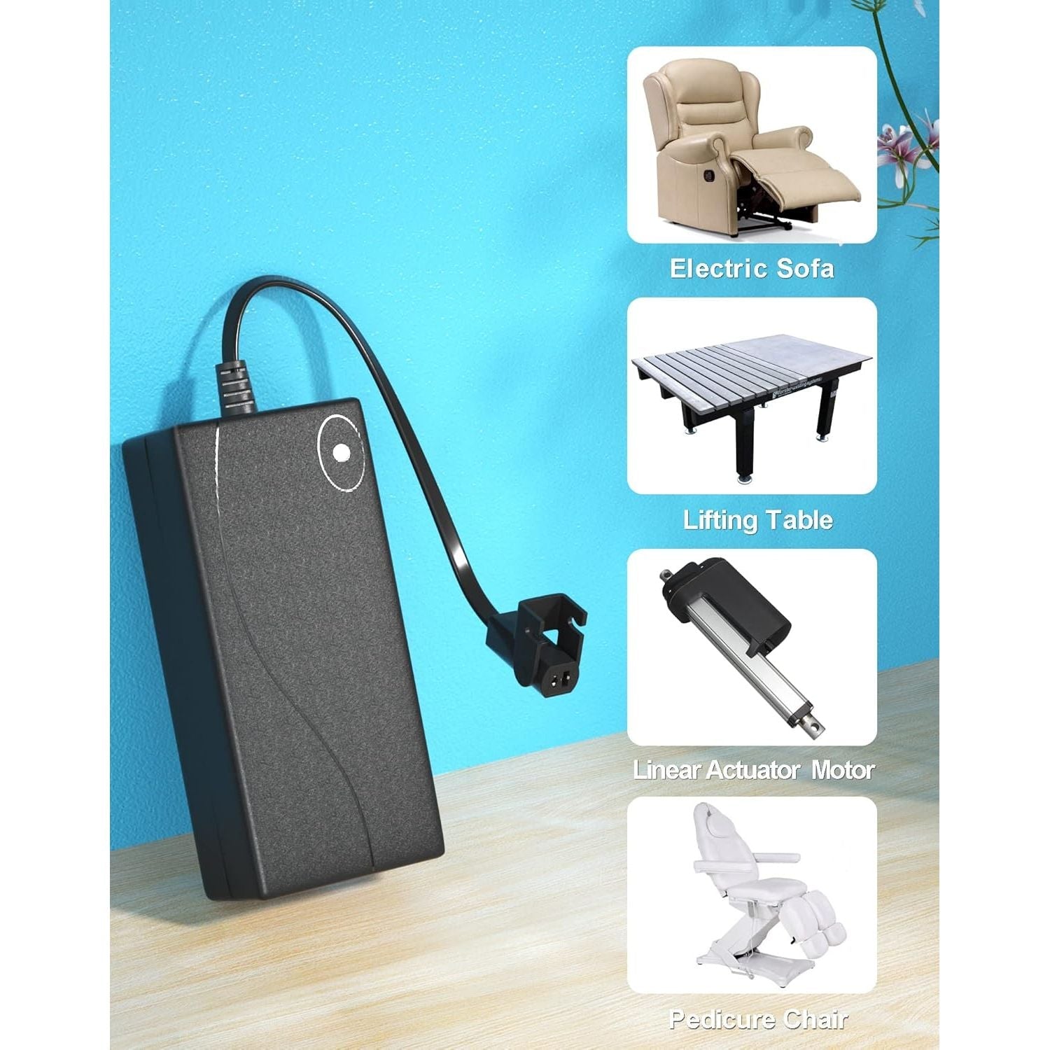 Buy now Power Recliner Power Supply, AC/DC Switching Power Supply Transformer 2-pin 29V/24V 2A Adapter with AC Power Cord for Electric Power Recliner Lift Chair at indiglob india