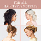 Kitsch Open Shape Metal Hair Clips for Women - Gold, 1 Pc | Durable & Elegant Gold Women Hair Accessories | Clips Hair Comfortably All-Day | Great For Everyday Use & Special Occasions
