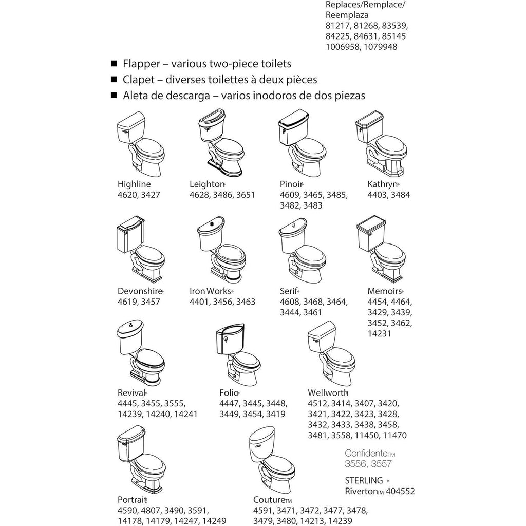 Buy now Kohler (BLUE PART GP85160 FLAPPER WITH FLOAT), 2, 2 In. at indiglob india