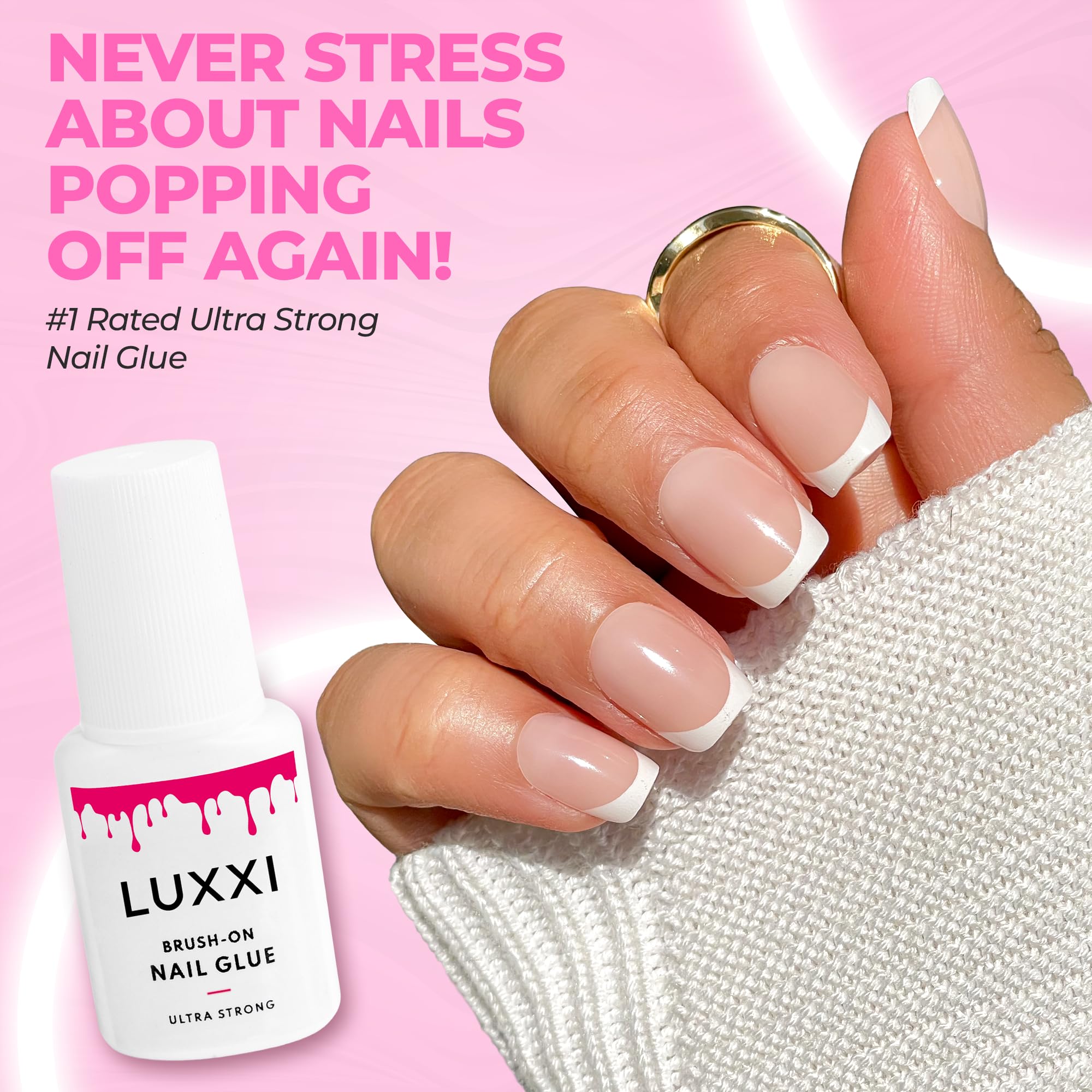 Brush On Nail Glue for Press On Nails, Quick Dry Ultra Strong - 7ml | Quick Dry, Ultra Strong