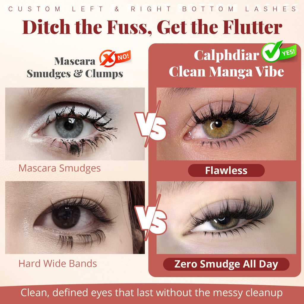 Transform your look with Calphdiar Bottom Lash Clusters for a flawless, smudge-free finish. Verified by CuratCart.
