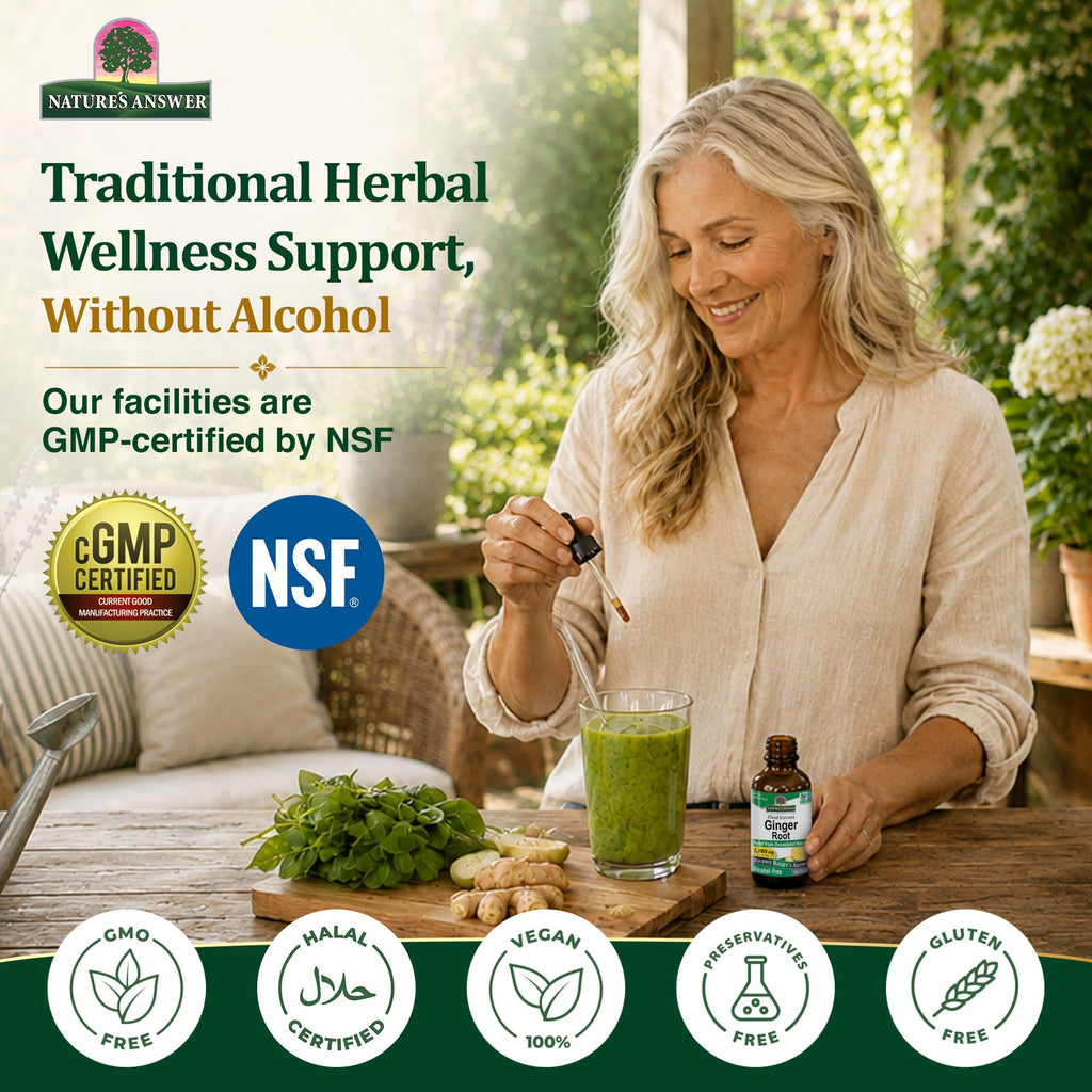 Nature's Answer Red Clover | Provides Menopause Support | Alcohol-Free, Gluten-Free, Kosher Certified & No Preservatives 1oz