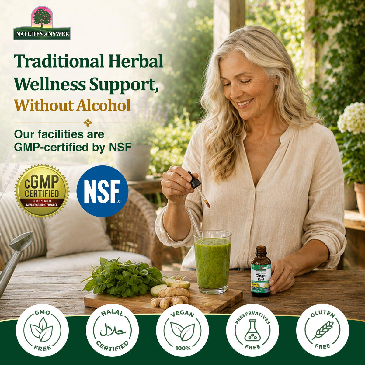 Nature's Answer Red Clover | Provides Menopause Support | Alcohol-Free, Gluten-Free, Kosher Certified & No Preservatives 1oz