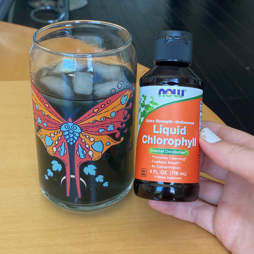 Buy now Now Supplements, Extra Strength Liquid Chlorophyll, Unflavored, Internal Deodorizer*, Promotes Clean at indiglob india