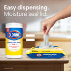 Buy now Clorox Disinfecting Wipes, Bleach Free Cleaning, Crisp Lemon, 75 Count (Pack May Vary) at indiglob india