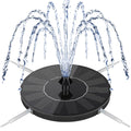 Mademax Solar Bird Bath Fountains, Upgrade 1.4W Solar Fountain Pump with 8 Nozzles & 4 Brackets, Free Standing Floating Solar Powered Water Fountain Pump for Bird Bath, Garden, Pond, Pool, Outdoor