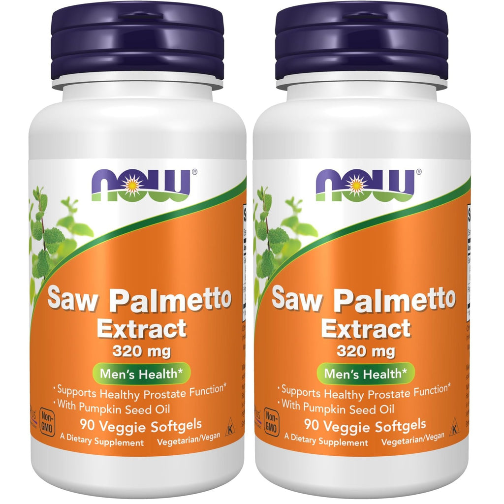 NOW Supplements, Saw Palmetto Extract 320 mg with Pumpkin Seed Oil, Men's Health*, 90 Veg Softgels