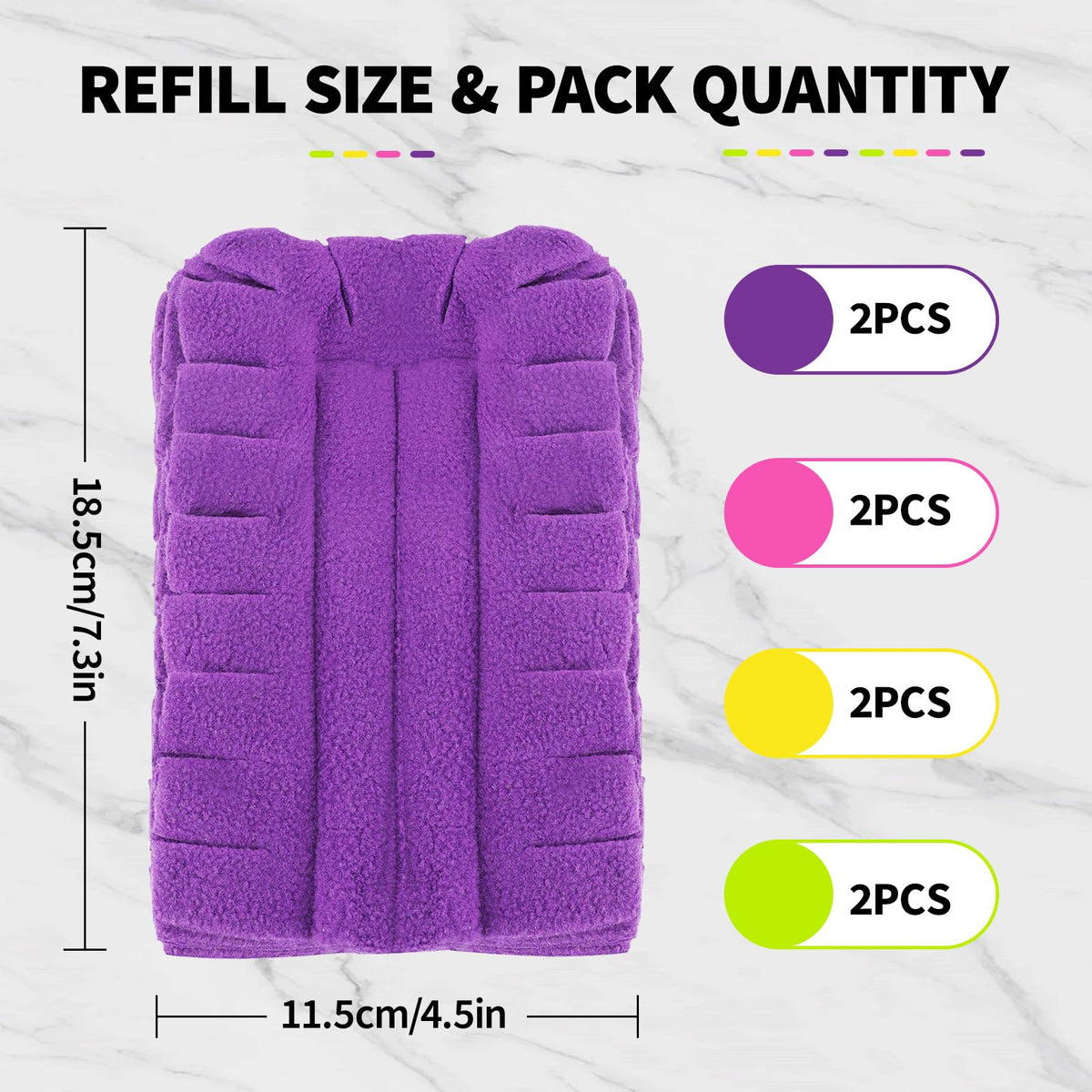 8 Pack Reusable Duster Pads Compatible with Swiffer Duster Refills