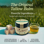 Buy now Vintage Tradition Beef Tallow All Purpose Balm - Healing, Hydrating Weather-Protecting Skin Care Salve Replaces Body Lotion, Hand Cream, More - Essential Oil, Olive Oil, and Grass-Fed Tallow, 2 fl oz. at indiglob india