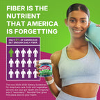Fiber Gummies for Adults, GLP-1 Friendly 10g Prebiotic Fiber Gummies, 60Cts | Fiber Supplement + Enzymes, Probiotics & Betaine for Digestive & Gut Health and Regulate Bowel Movement, Vegan, Sugar Free