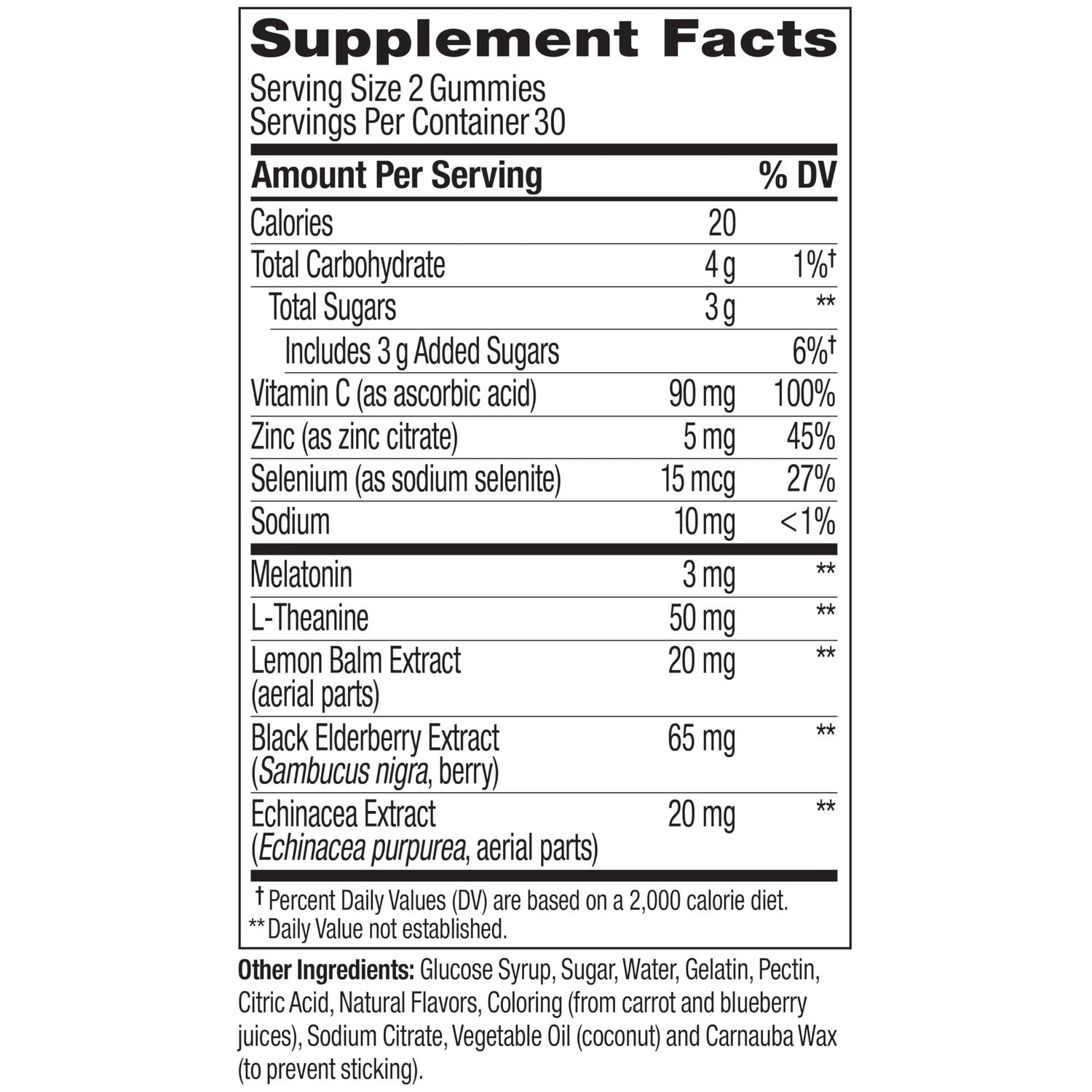 OLLY Immunity Sleep Gummy, Immune and Sleep Support, 3mg Melatonin, Echinacea, Zinc, Vitamin C, Chewable Supplement, Midnight Berry - 60 Count