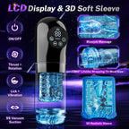 Male Masturbator Sex Toys for Men - AI Sync Male Sex Toy 9S Penis Pump & 9 Thrusting Rotating & 9 Vibrating Sucking Licking Modes Pocket Pussy Stroker Mens Sex Toy with LCD APP for Adult Toys & Games