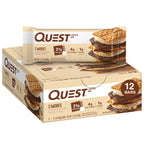 Buy now Quest Nutrition Chocolate Brownie Protein Bar, 20g Protein, 1g Sugar, 4g Net Carb, High Fiber, Gluten Free, 12 Count at indiglob india