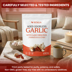 Resilia Odorless Aged Garlic Extract Softgels (60 Count) | 600mg Aged Garlic Extract Per Serving | With CoQ10 Ubiquinol & Vitamin K2 (MK-7) | Dietary Supplement