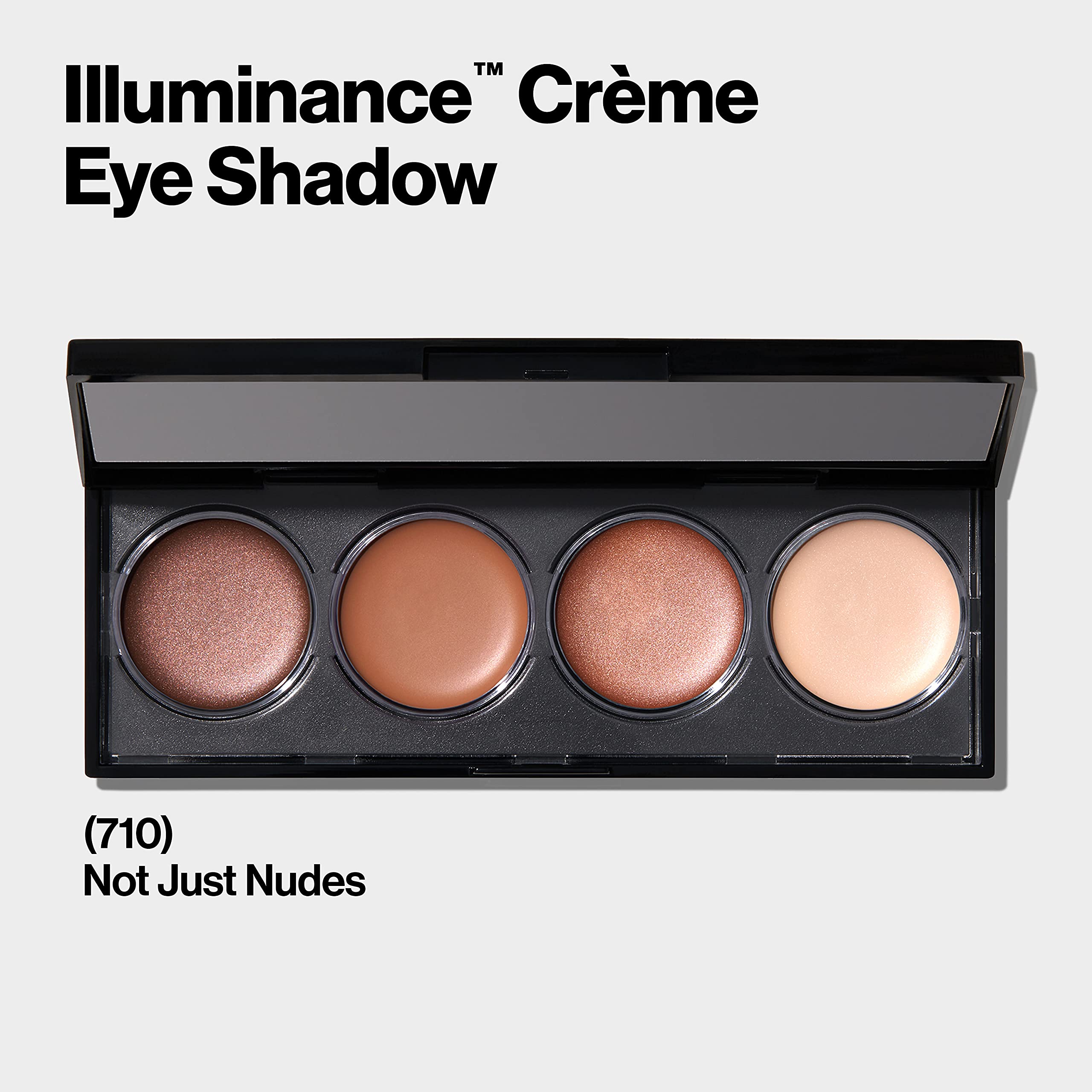 Buy now Revlon Cr??me Eyeshadow Palette, Illuminance Eye Makeup with Crease- Resistant Ingredients, Creamy Pigmented in Blendable Matte & Shimmer Finishes, 710 Not Just Nudes, 0.12 Oz at indiglob india