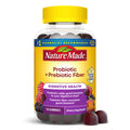 Nature Made Probiotic + Prebiotic Fiber Gummies, 50 Gummies | Fiber Supplement for Daily Gut Health, Prebiotics and Probiotics for Women and Men, Mixed Berry Flavor, 25 Day Supply