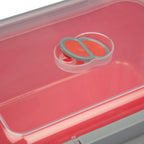 Buy now Microwave Food Storage Containers- Set of 3 Nesting Microwave Cookware Meal Prep Containers w Locking Steam Vent Lids- BPA Free, Fridge and Freezer Safe at indiglob india