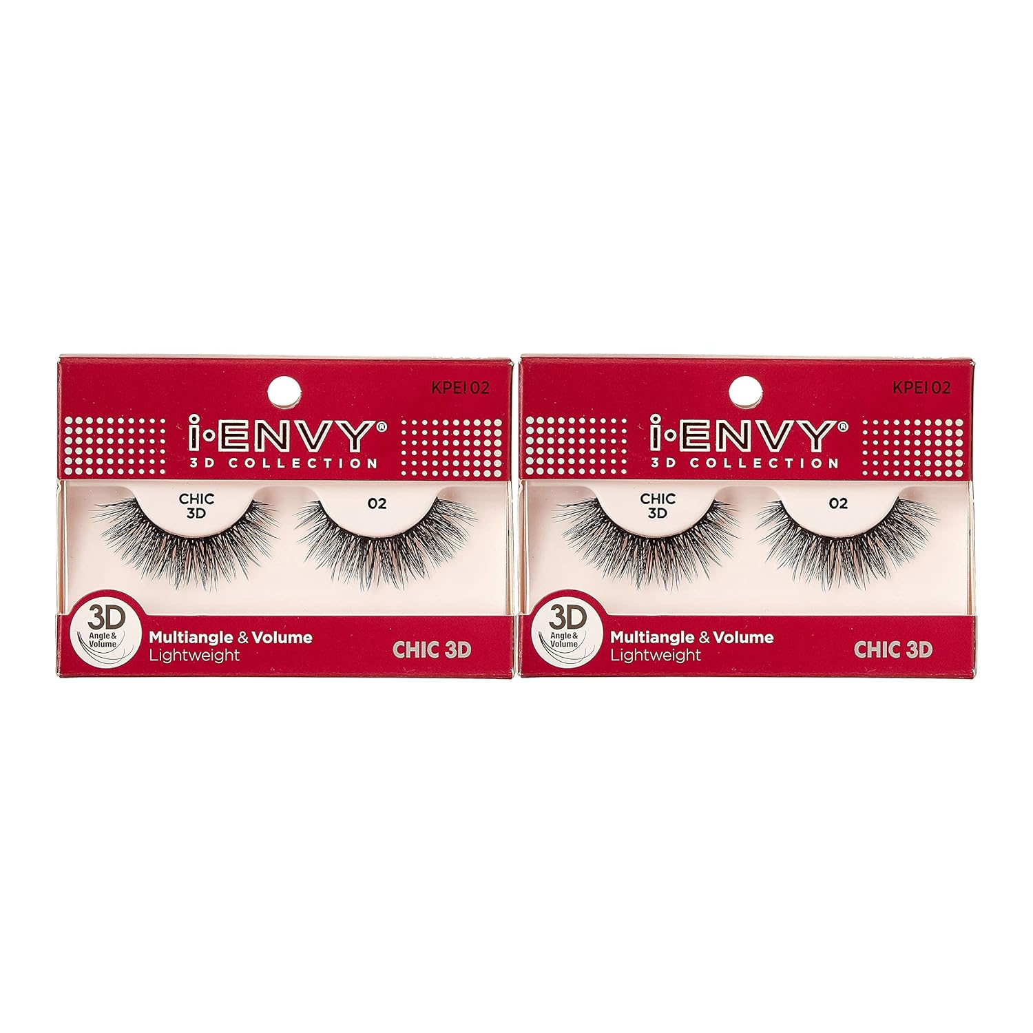 Buy now i-Envy 3D Glam Collection Multi-angle & Volume (2 PACK, KPEI14) 1 Count (Pack of 2) KPEI2 at indiglob india