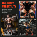 Buy now Mava Sports Knee Wraps (Pair) for Men & Women | Ideal for Cross Training, WODs, Gym Workouts, Weightlifting, Fitness & Powerlifting | Knee Straps for Squats | 72" Compression & Elastic Support at indiglob india