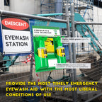 Buy now CGOLDENWALL Emergency Eye Wash Station Portable Eyewash Station Wall Mounted Eye Wash Kit, OSHA Approved Double 16.9oz Eye Wash Bottles for First Aid (EMPTY Bottles) at indiglob india