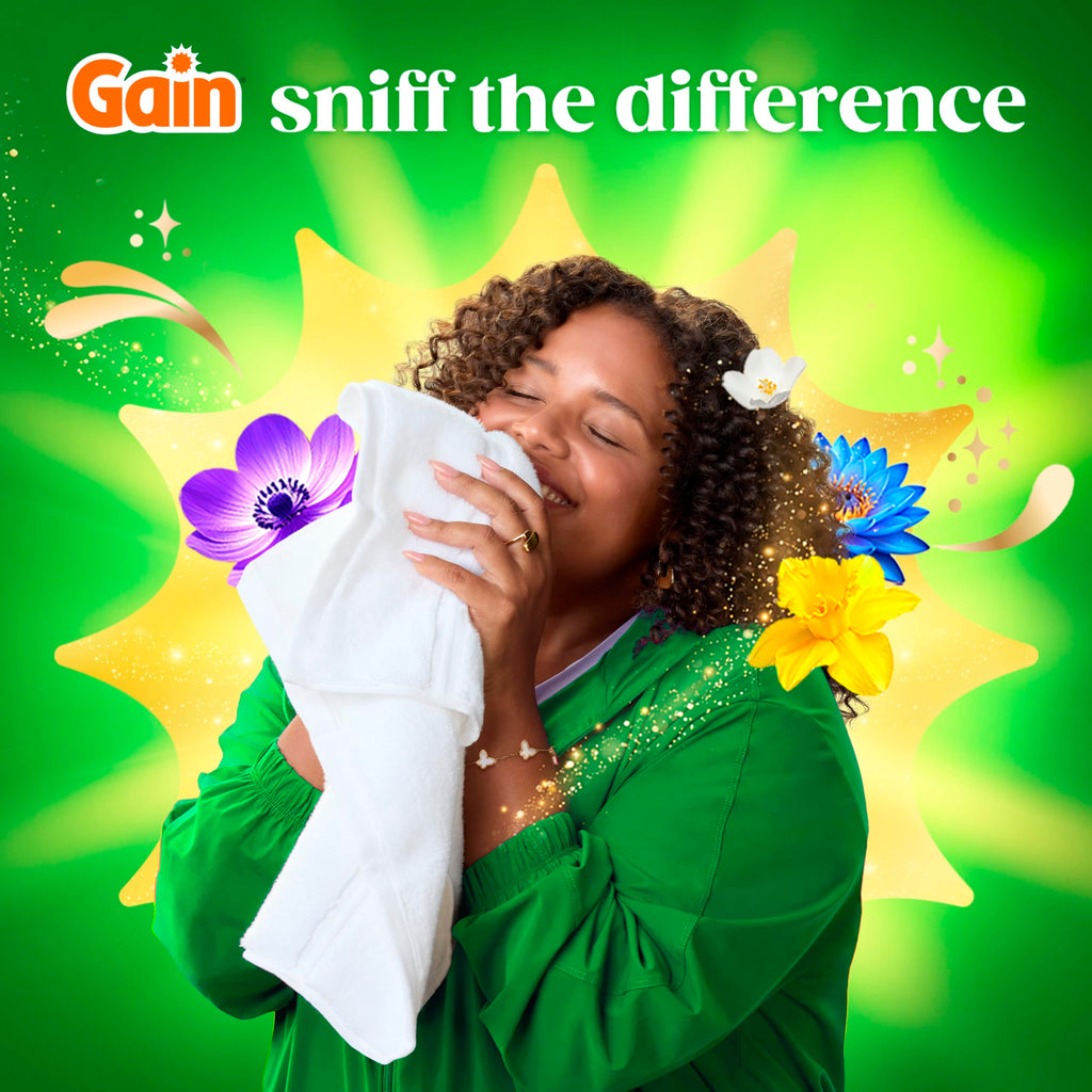Gain Plus Flings Liquid Laundry Detergent Pacs, Gain's Best Clean, All-In-One, Original Scent, 45 Count