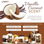 Buy now Gifts For Women Gift Basket for Womenâ€“ 9 Piece Set of Vanilla Coconut Home Spa Set, Luxurious Valentines Day Gifts for Her, Bath and Body Sets Includes Fragrant Lotions, Large Bath Bombs, Coconut Oil at indiglob india