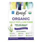 Konsyl USDA Organic Psyllium Husk Powder - 5g Sticks, 30 Pack - Natural Unflavored Soluble Dietary Fiber Supplement - Fiber Prebiotic for Digestive Support and Gut Health - Sugar Free, Keto & Vegan