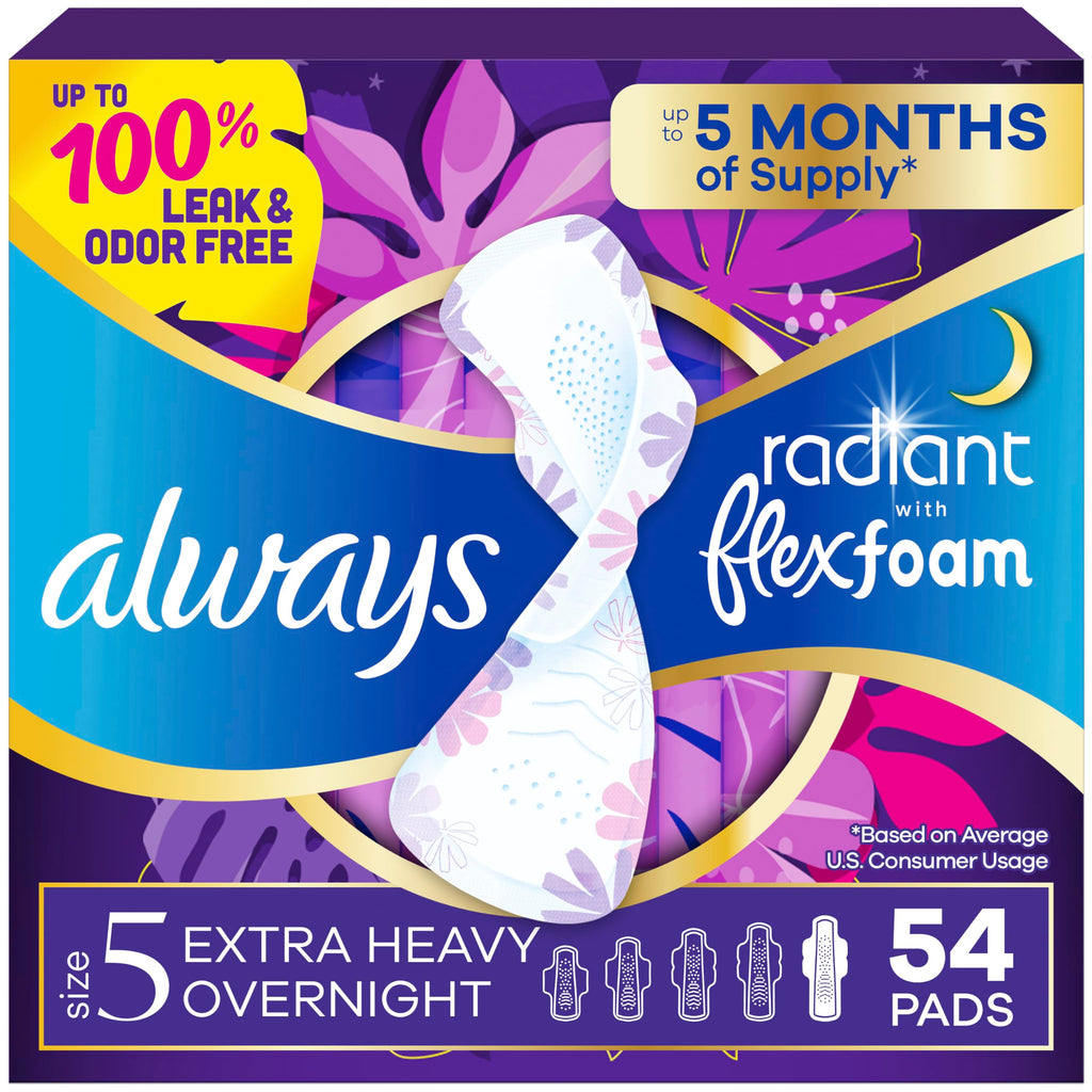 Buy now Always Pads Size 1 Infinity with Flex Foam 18 Count (Pack of 3) at indiglob india