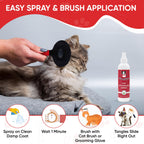Warren London Cat Detangler Spray, Unscented Leave-in Conditioner, 8 oz