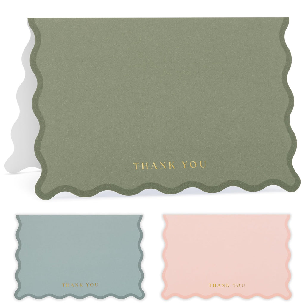 ZICOTO Beautiful Thank You Cards Set of 30 With Envelopes and Stickers