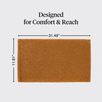 Kitsch African Net Sponge – Exfoliating Body Scrubber – Rosewood, 3 Pcs | for Cleansing & Gentle Daily Exfoliation – Stretchable Bath Sponge for Hard-to-Reach Areas – Long-Lasting Shower Essential