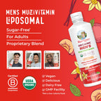 MaryRuth’s Multivitamin Liposomal for Men | Sugar Free Mens Multivitamin | Liquid Vitamins for Men | Immune Support Supplement | Cognitive Health & Overall Wellness | Vegan | Non-GMO | 15.22 Fl Oz