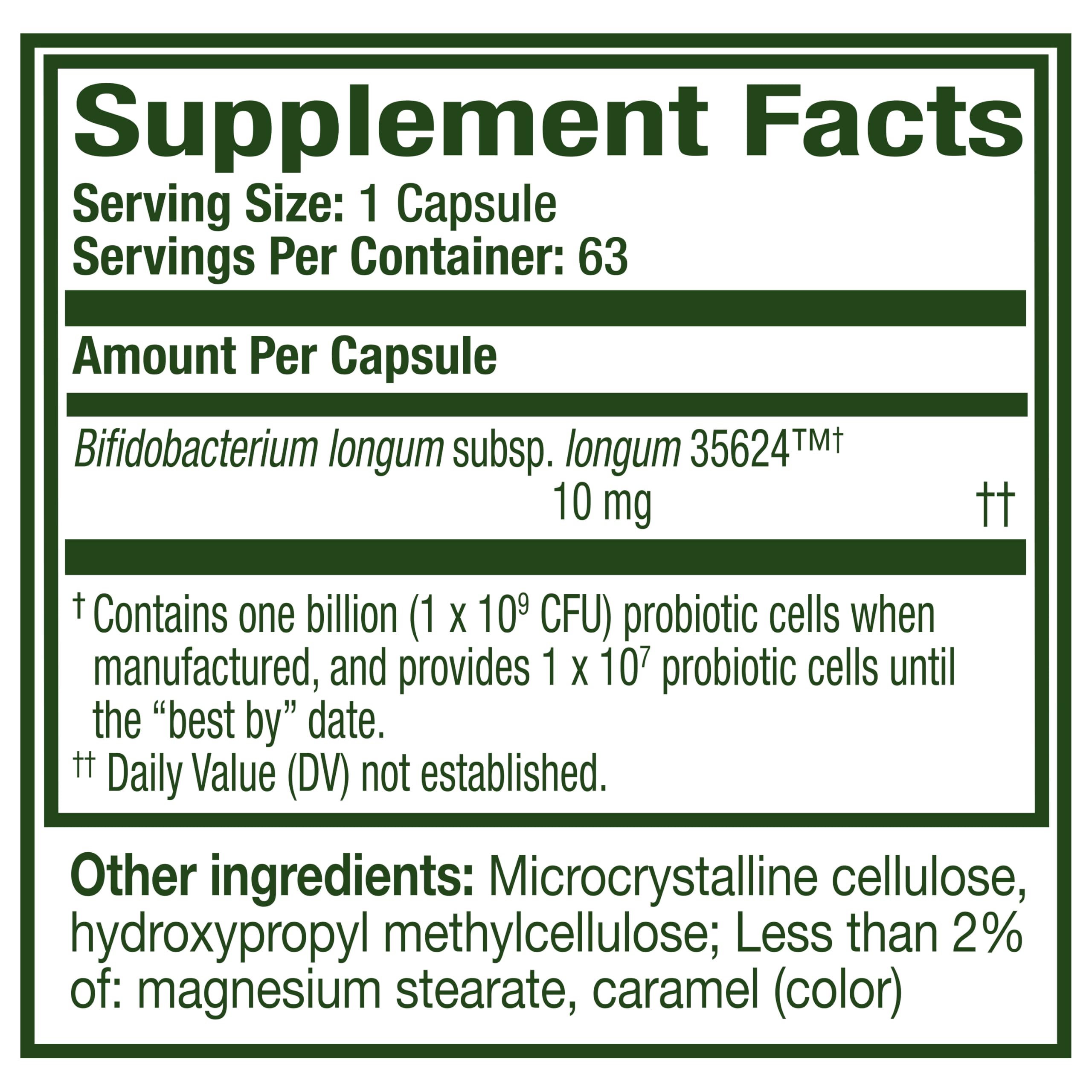 Align Probiotic, Pro Formula, Probiotics for Women and Men, Probiotics for Digestive Health, Men and Womens Probiotic Capsules Help Relieve Occasional Bloating & Gas*, 63 Capsules