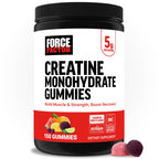 Force Factor Creatine Monohydrate Gummies, NSF Certified | 5g Dose for Men & Women to Support Muscle, Strength, Recovery, Cognitive Health & Memory, Mixed Berry, 150 Gummies