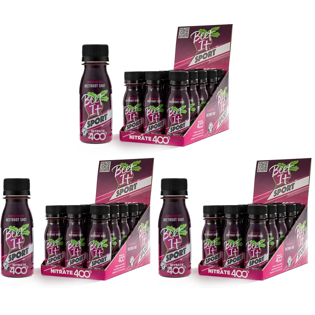 Beet IT Beetroot Juice Sport Nitrate 3000mg - Super Concentrated Beet Juice Liquid Dietary Supplement No Added Sugar, Artificial Colors, Preservatives, BPA-Free, Gluten-Free, 8.5oz (7 Servings)