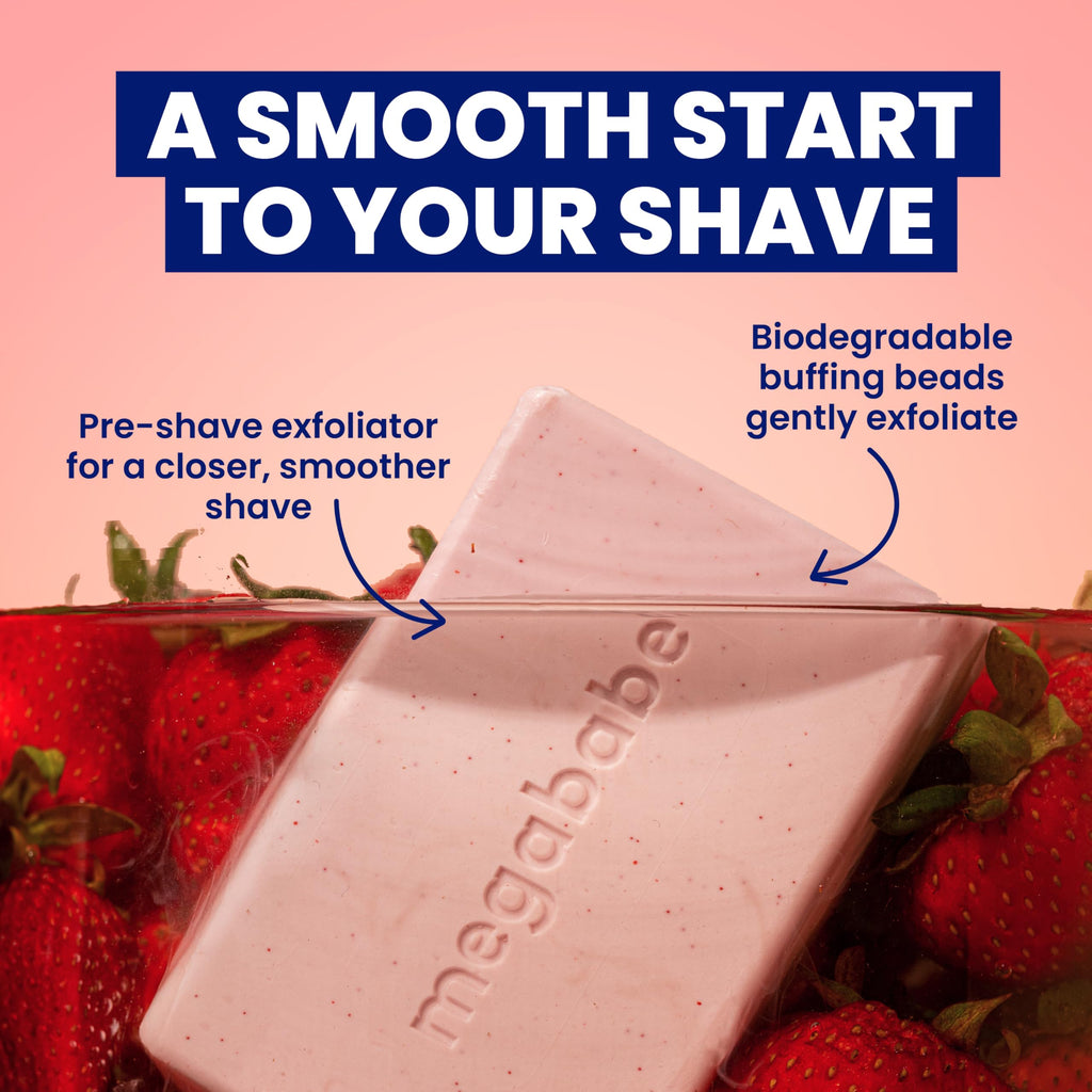 Megababe Bumpy Bar, Pre-Shave Exfoliating Scrub, 4.5 oz