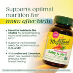 MegaFood Baby & Me 2 Postnatal Vitamins for Women with Moringa, 60 Tablets | Doctor Formulated, Supports Optimal Nutrition for Breastfeeding Mom, with Methylfolate, Choline, Vegetarian, 30 Servings