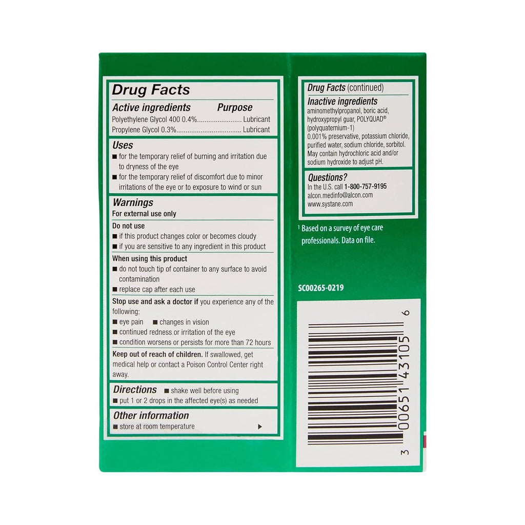 Buy now Systane Ultra Eye Lubricant 0.34 oz.Eye Drops, 1 Ct at indiglob india