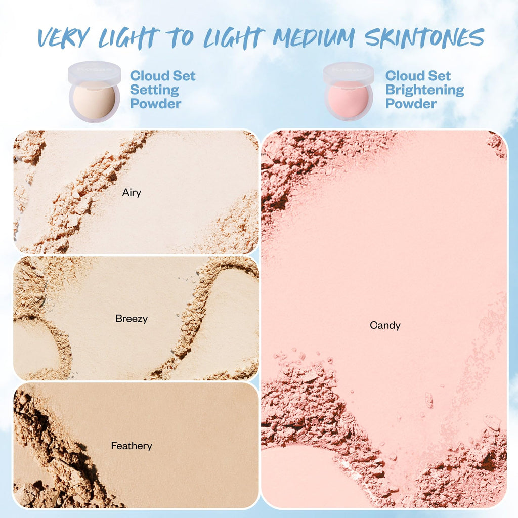 Buy now Kosas Cloud Set Face Setting Powder - Smoothing Shine Control, Soft, Sheer Translucent Makeup Finish, Portable & Long-Lasting Loose Pressed Baking Powder - Feathery (Sheer Light Medium) at indiglob india