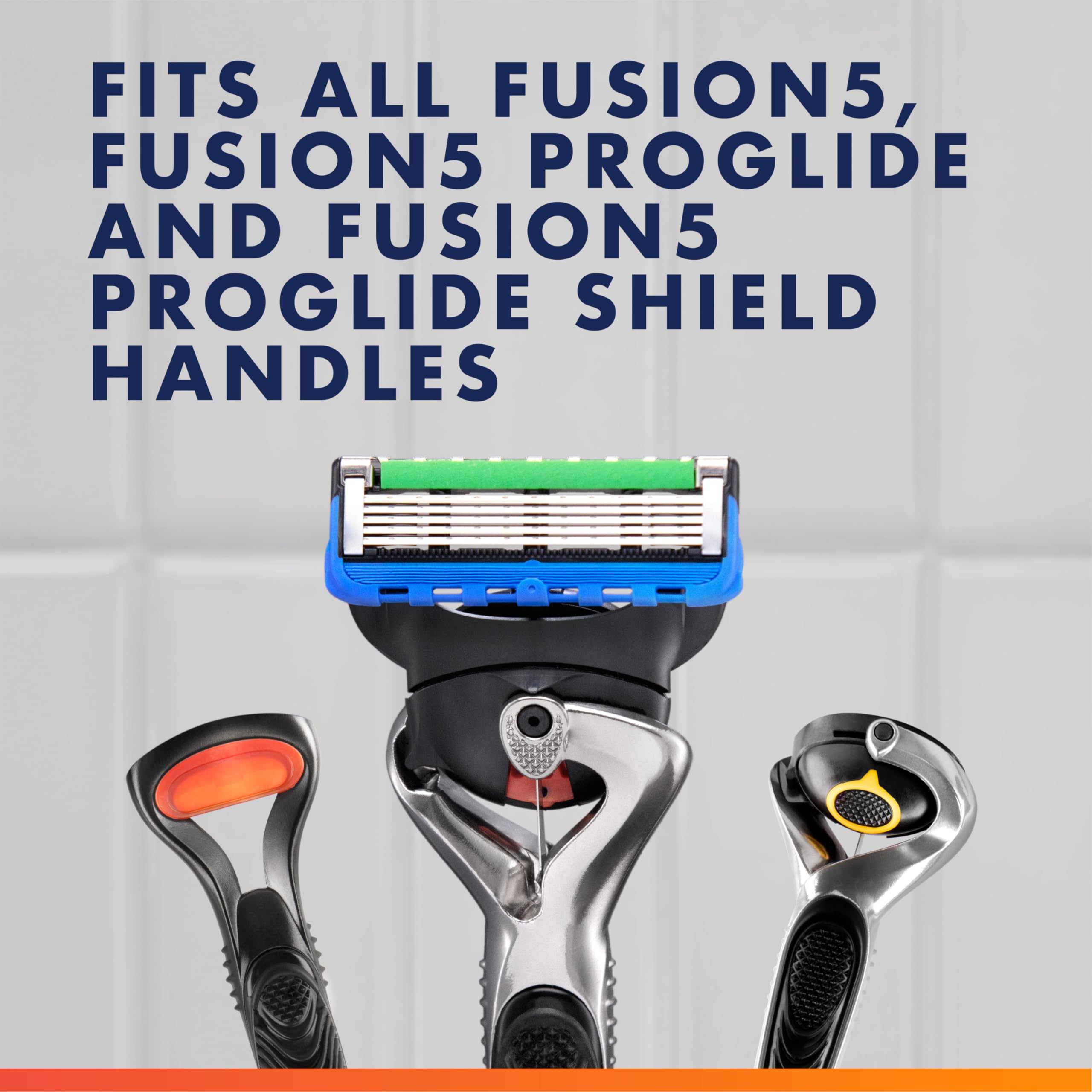 Gillette Fusion5 ProGlide Razor for Men, 12 Blade Refills with Precision Trimmer