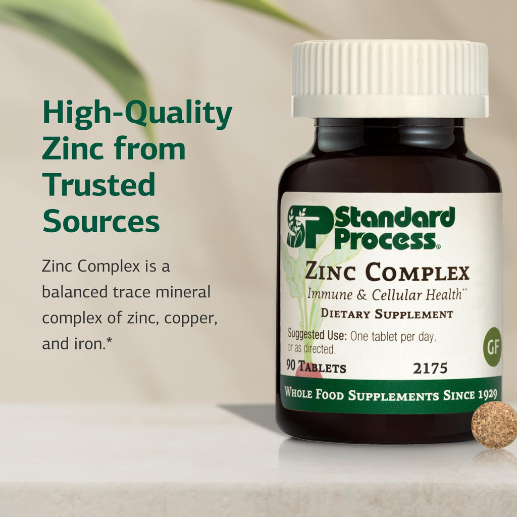 Standard Process Zinc Complex, Immune & Cellular Energy Support, 90 Tablets