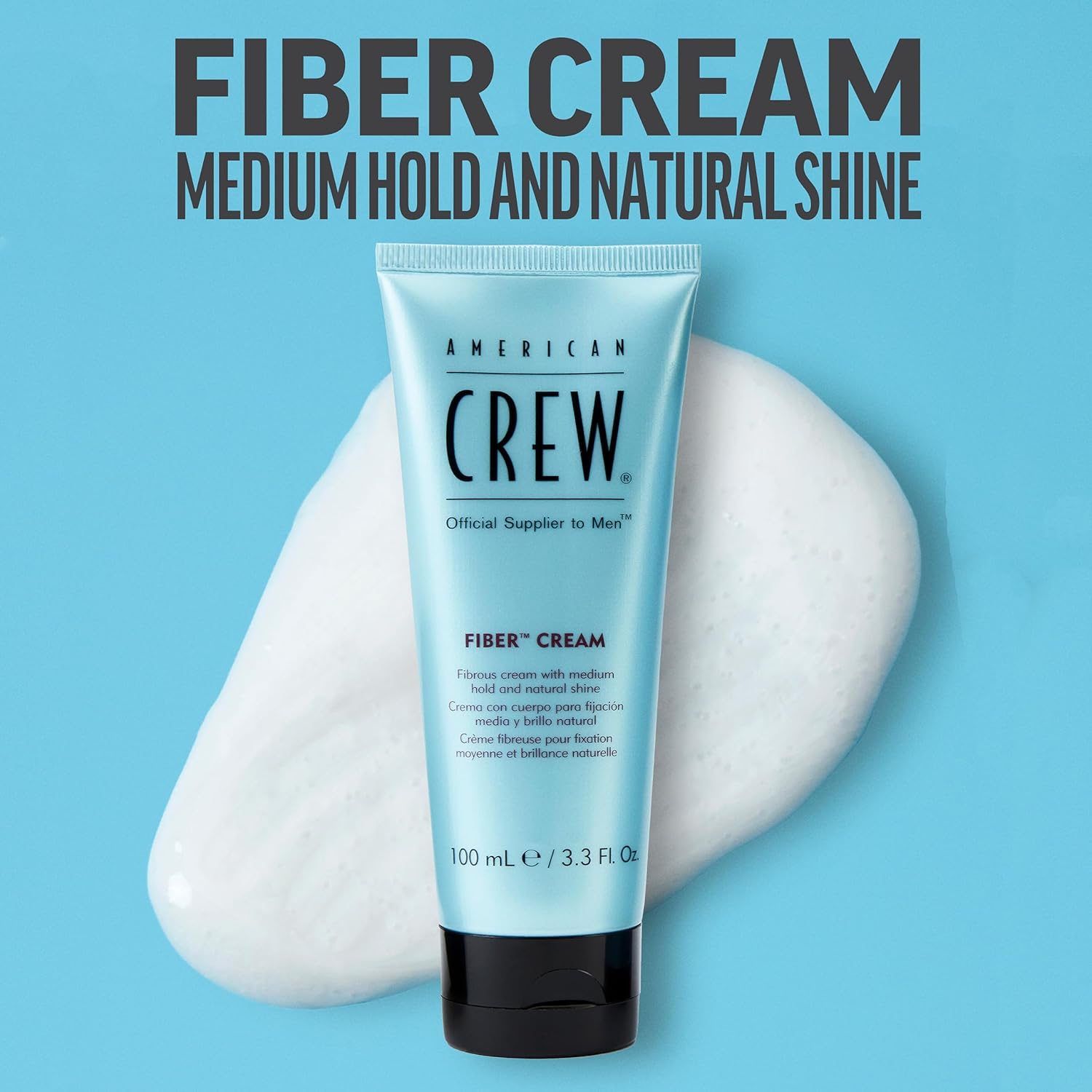 Buy now American Crew Men's Fiber Cream, Like Hair Gel with Medium Hold & Natural Shine, 3.3 Fl Oz at indiglob india